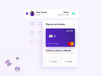 Spendesk product visuals - Employee debit cards 💳