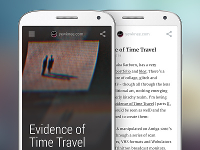 Android RSS Reader Concept android blurry concept minimal roboto roboto condensed
