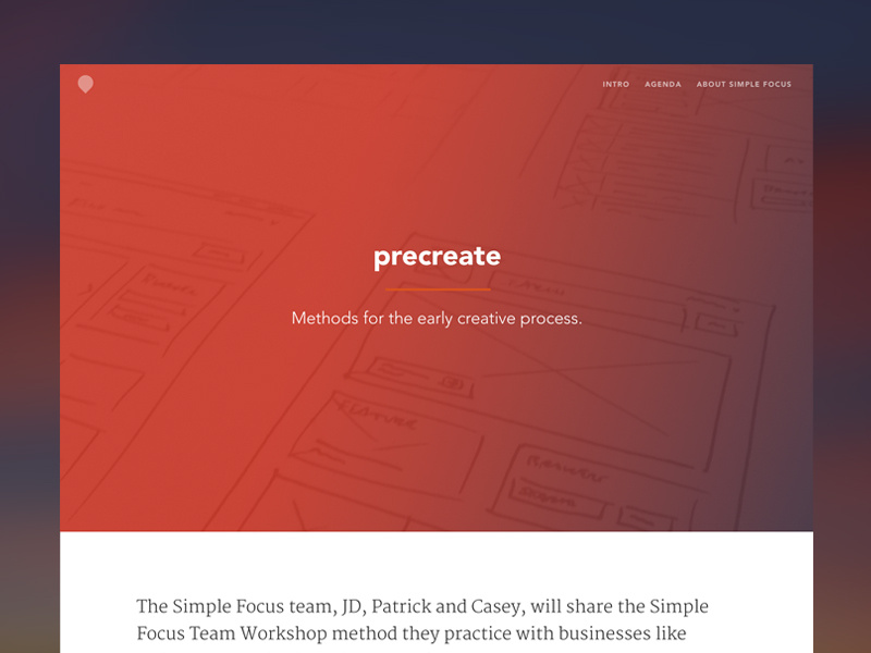 Precreate Workshop gradient flat simple avenir merriweather