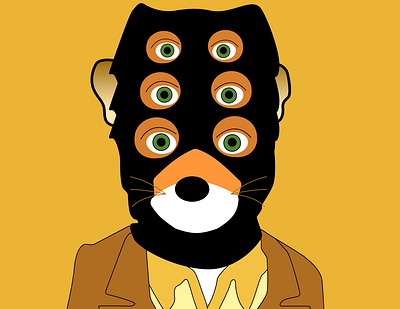 Sly fox fantastic mr fox illustration