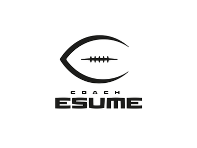Coach Esume Logo Concept americanfootball brand brand design branding coach esume football logo logodesign logos logotype nfl ran rannflsuechtig rannflsüchtig