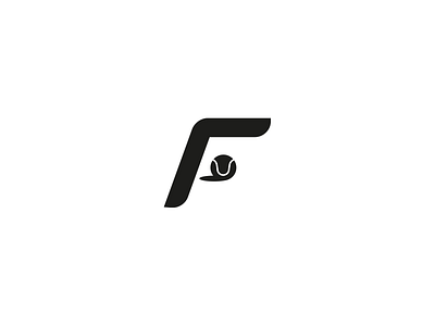 Tennis Club with F brand branding logo logo design logodesign logos logotype minimalistic sports tennis