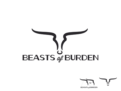 Beasts of Burden beasts branding bull bullhead burden letters logo mark taurus