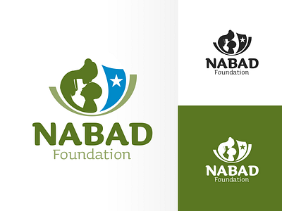 Nabad Foundation branding children childrens foundation helping humanitarian humanities humanity logo mark mother people