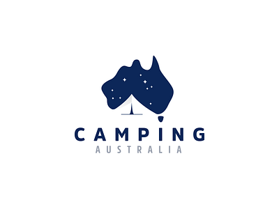 Camping Australia Logo australia australian camping cloud outdoor sky stars tent trip
