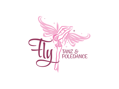 Fly Poledance dance fly logo logo design logodesign pole pole dance poledance