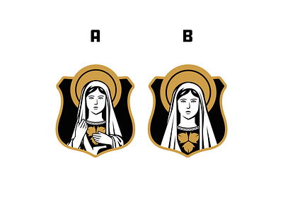 Soccer Crest - Choose A or B brand choose chooser crest holy logo logodesign logos logotype maria saint select soccer soccer badge soccer logo sport sports victoria