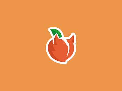Devil Peach brand branding devil logo logodesign peach