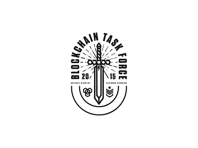 BTF Blockchain Task Force block chain blockchain force logo logodesign sword task
