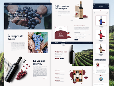 Wine Landing Page adobe xd clean design landign page minimal ui web design web wine