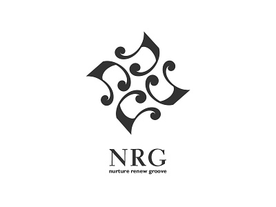 Nurture, Renew, GROOVE! brand dance flower groove logo music note nrg nuture renew visual identity