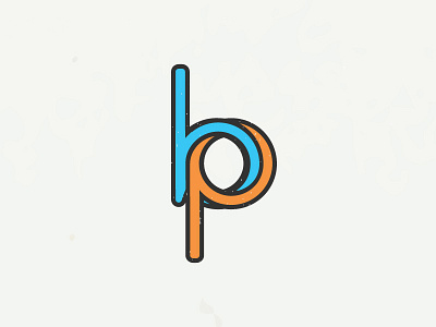 b + p b bp brand interlocking letterform logo mark monogram p visual identity