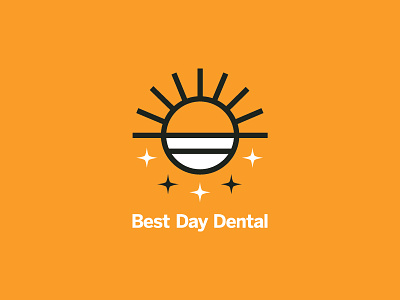 "My Shiny Teeth and Me" best day clean dental dentist identity logo mark shine smile sparkle sun teeth