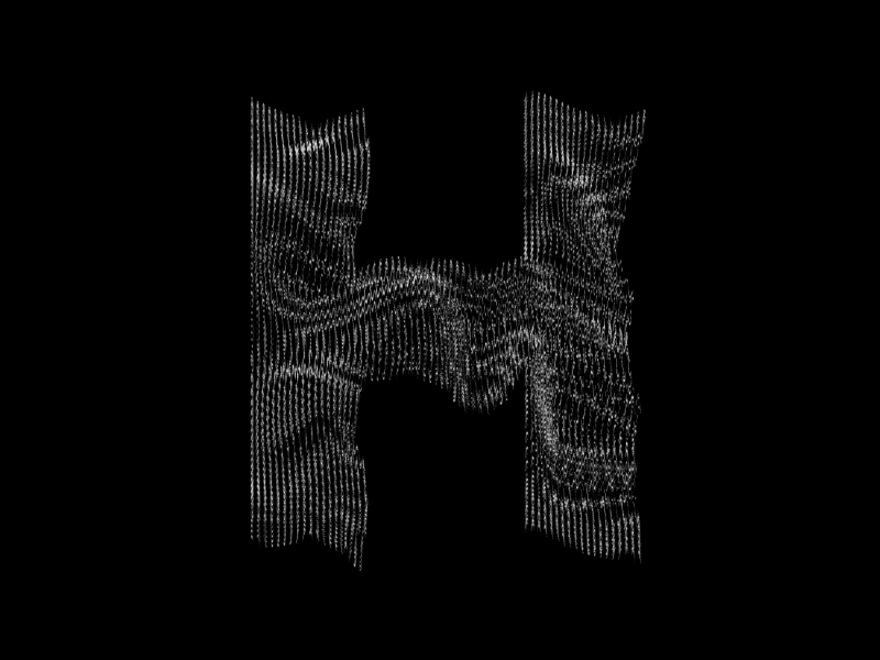 Hallucinate H alphabet animated experiments gif graphics h letters loop motion pixel typeface typography