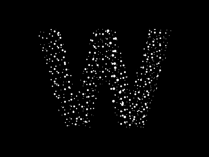 Glo W alphabet animated experiments gif glow graphics letters loop motion typeface typography w