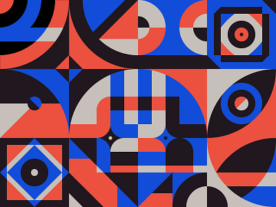 Pattern Play — Part 1 abstract color form geometric grid illustration modern pattern play shape simple