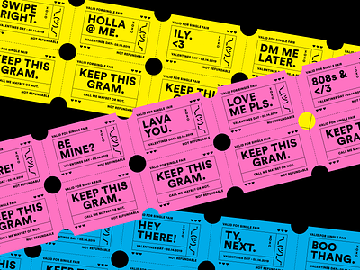 Anyone need a ticket? gram heart holiday illustration love meme single stub ticket typography valentine valentines day