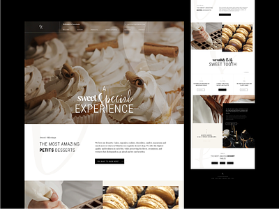 Sweetaste Website Home Page Design
