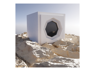 Dryer in The Desert 3d art direction blender