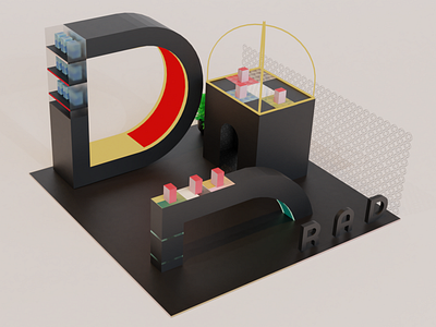 Perfume Brand Booth #3D