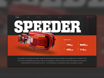 Speeder page art artist artwork creative design designer drawing dribbble photography ui designer webpage