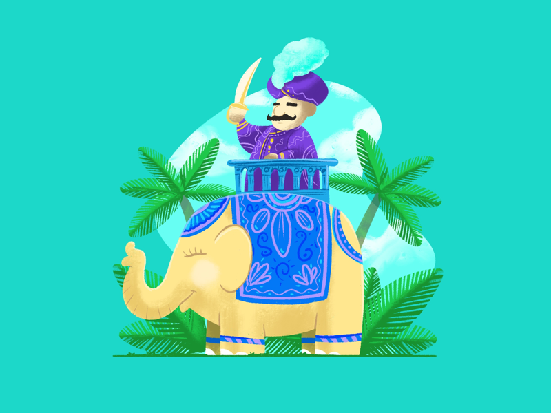 The Maharaj creative character dribbble illustration graphic design designer design artwork artist art