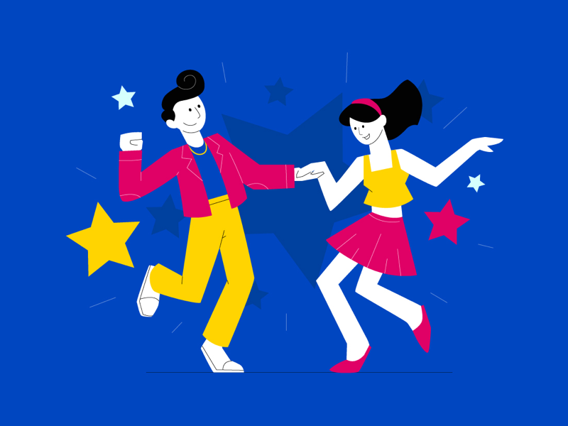 lets dance creative character dribbble illustration graphic design designer design artwork artist art