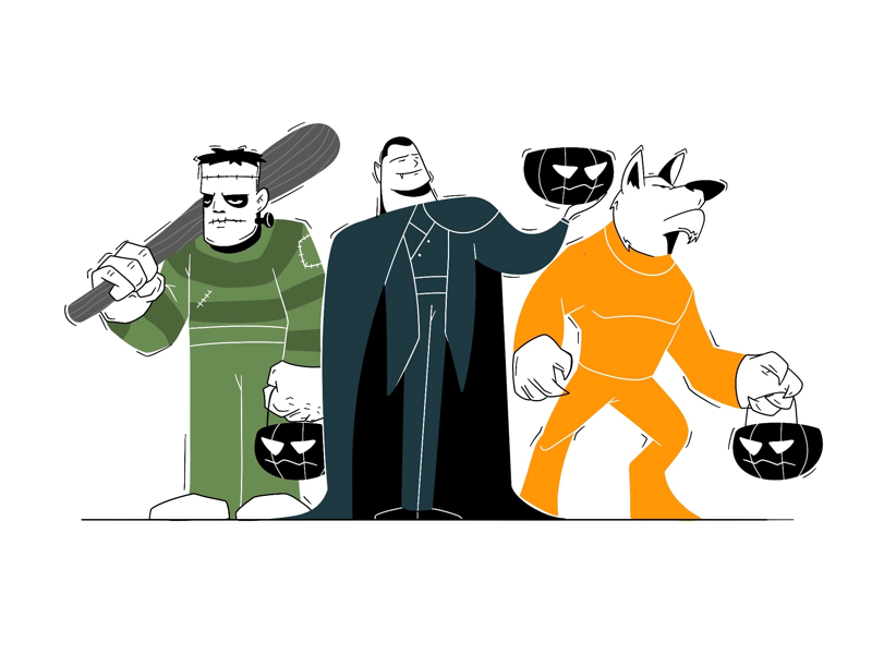Trick or Treat creative character daily illustration graphic design designer design artwork artist art