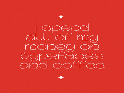 Typefaces and coffee. quote quote design red serif typeface type typefaces typography