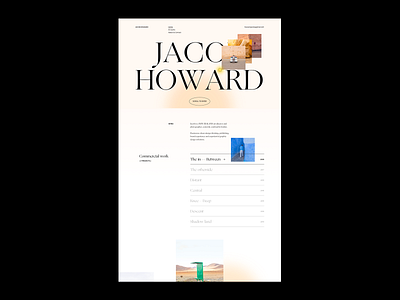 Jacob Howard - Photographer Website Concept design grid photographer photography portfolio typography ui web webdesign website website concept
