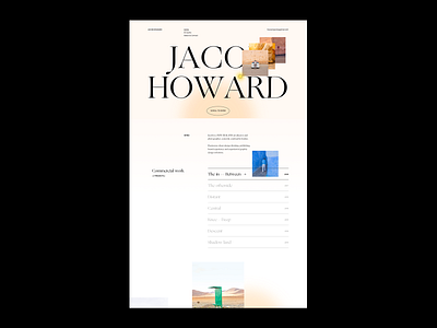 Jacob Howard - Photographer Website Concept