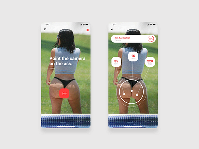 Unusual Scan Application app app design app designer app ui application design kim kardashian page scan app scan application ui ux web webdesign website
