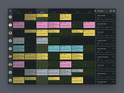 🗓️Planning Web App — Dark mode