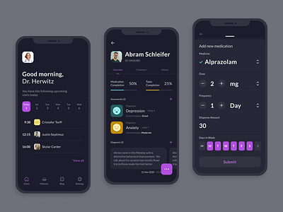 👩‍⚕️Everyday tool for the specialists mobile app design ui ux