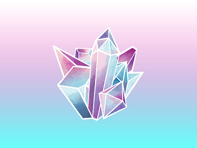 Crystal Holographic Sticker crystal