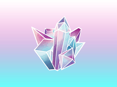 Crystal Holographic Sticker