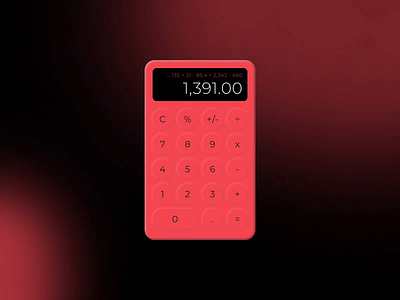 Daily UI 004 - Calculator calculator daily ui daily ui 004 graphic design interface neumorphism ui ux
