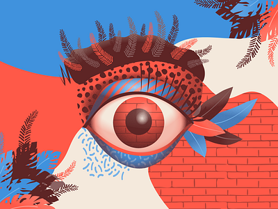 Grajaú Eye diversity eye illustration illustrator pattern texture vector vision