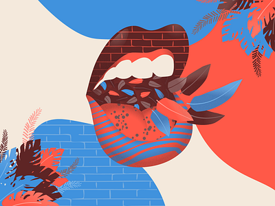 Grajaú Voice diversity illustration illustrator mouth pattern texture vector voice