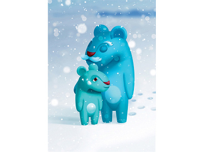 Family love art book character children illustration illustration mascot winter