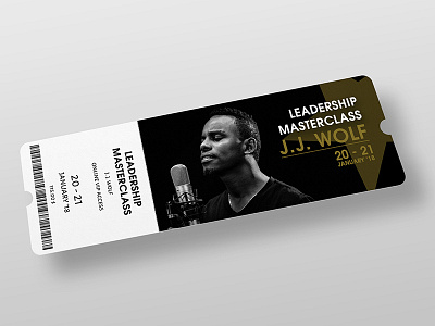 Ticket Design - Leadership Masterclass ticket ticket design