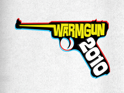Warm Gun 3D gun illustration luger