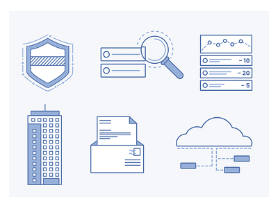 Finance icons business cloud finance fintech icon icons platform set vector