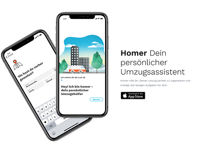 homer - moving assistant app design ios move moving ui