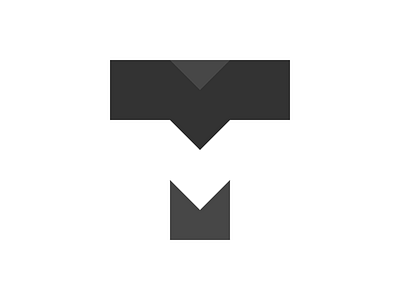 Negative Space TIM Logo closure gestalt logo logo design minimal logo negative space