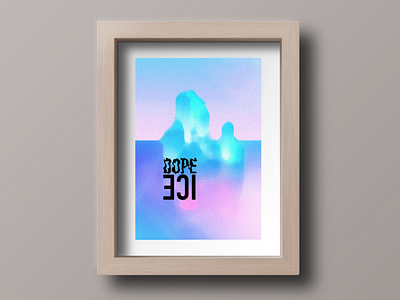 Dope cold colorful dope gradient graphic ice iceberg illustration landscape north sea