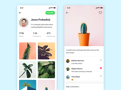 Daily UI #007 app concept dailyui instagram ios iphone mobile photography