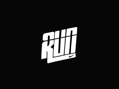 Nike Run Typography