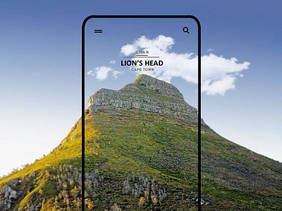 Mobile UI Design - Lion's Head, Cape Town