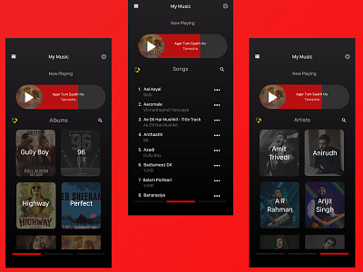 Music Player - Concept adobe app dribbble flat ios minimal music photoshop ui user experience user inteface ux xd